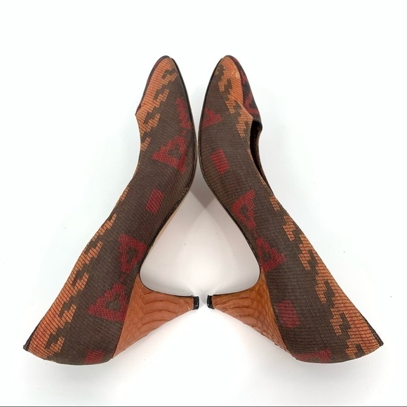 J. Renee couture Collection heels 8 multicolored south western vintage 70s 80s - Picture 8 of 11